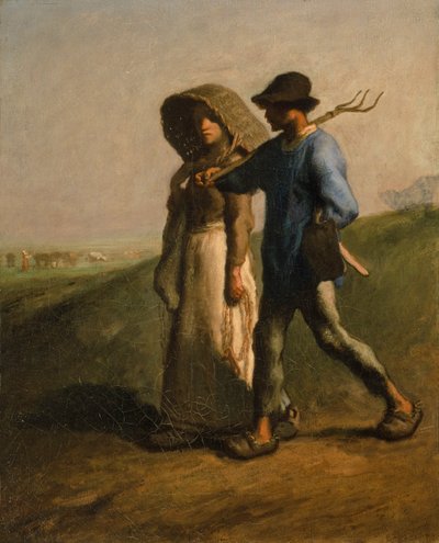 Yendo al trabajo de Jean Francois Millet